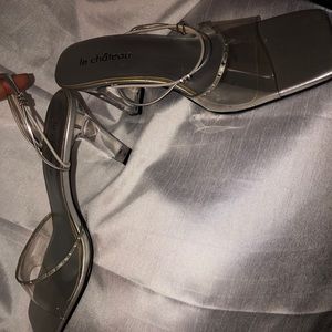 Clear le chateau vintage heels